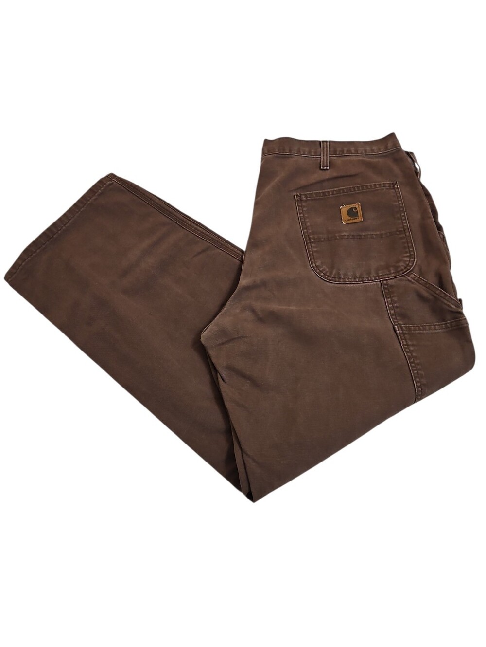 Vtg Carhartt Chocolate Dungaree Fit Utility B11 CHT Cargo Pants Sz 40x30 Mens